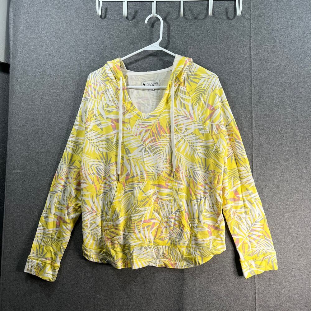 Koolaburra by UGG Light & Airy French Terry Lounge Hoodie Golden Palms, Medium